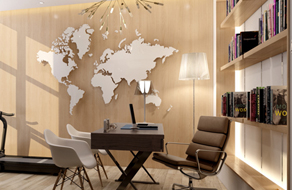 時尚黑白灰-辦公設計欣賞